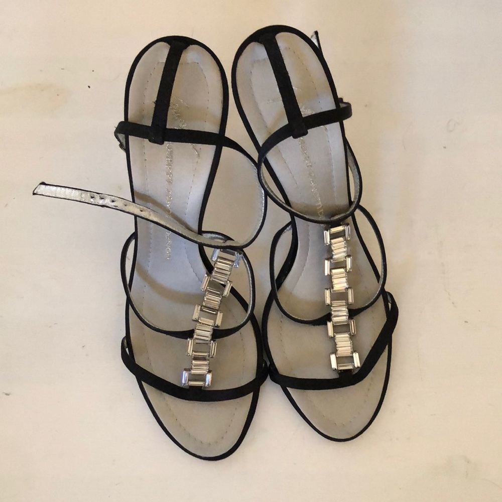 💎 Giuseppe Zanotti satin crystal-embellished strappy heels